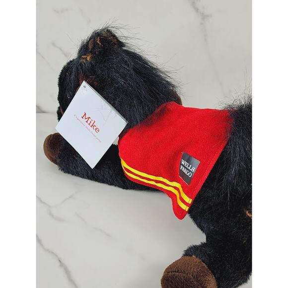 Wells Fargo Mike Legendary Black Pony w/ Tags 15" Plush Toy Stuffed Animal 2016 - Picture 11 of 16